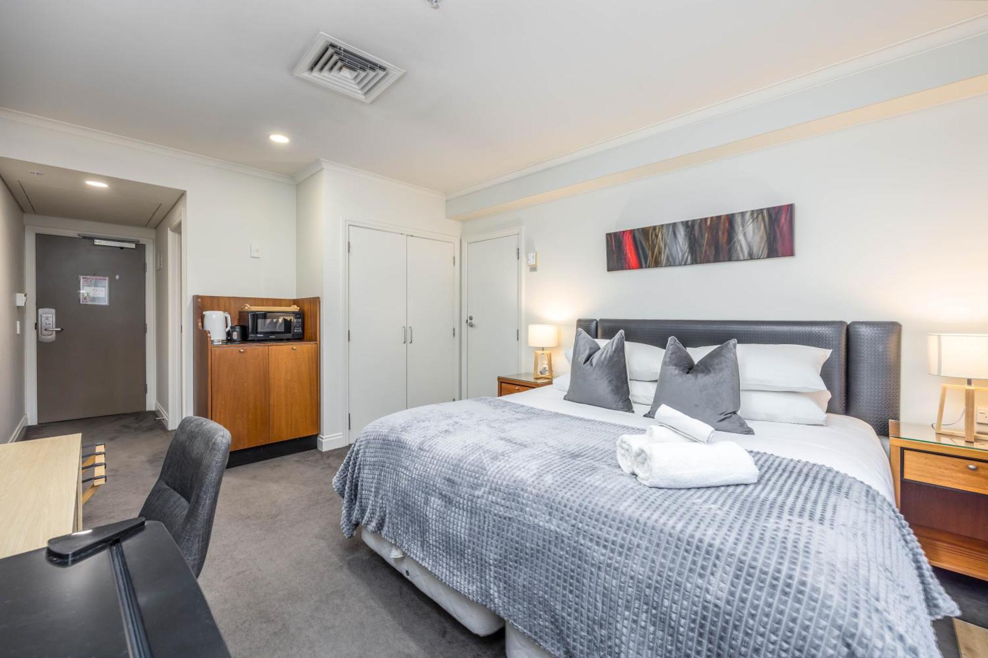 Highrise Studio Apartment W/ Ac, Pool & Gym In Auckland Cbd Exterior foto