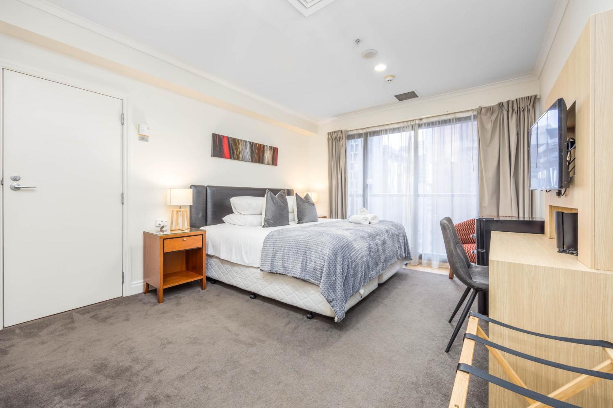 Highrise Studio Apartment W/ Ac, Pool & Gym In Auckland Cbd Exterior foto